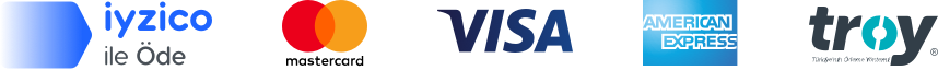 iyzico ile Öde — Mastercard, Visa, American Express, Troy ile güvenli ödeme